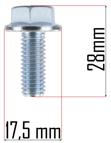 Surub de fixare a lamei masinii de tuns gazon, Powermat, PM-KSE-2200MN-SR