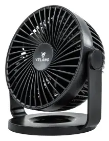 Ventilator de birou, Velano, 4 viteze, baterie lit‑ion 1200 mAh, VELWEBS0011