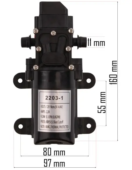Pompa pentru pulverizator, Powermat, PM-OA-16K-PO