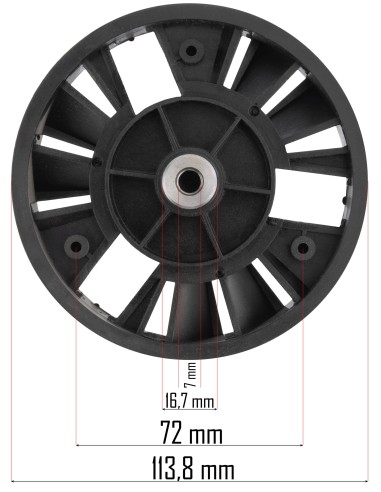 Scripete (mare) pentru masina de tuns iarba, Powermat, PM-KSE-2200MN-KP1 Scripete (mare) pentru masina de tuns iarba, Powermat, PM-KSE-2200MN-KP1