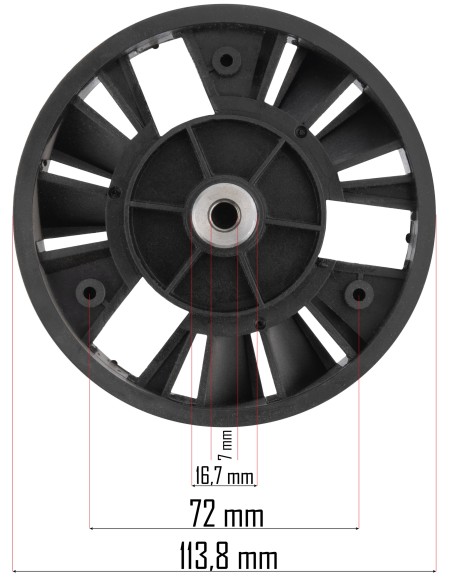 Scripete (mare) pentru masina de tuns iarba, Powermat, PM-KSE-2200MN-KP1 Scripete (mare) pentru masina de tuns iarba, Powermat, PM-KSE-2200MN-KP1