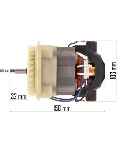 Motor pentru masina de tuns iarba, Powermat, PM-KSE-2200MN-SI