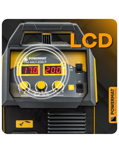Aparat de sudura invertor PM-IMGT-200LP, Powermat, PM1346 Aparat de sudura invertor PM-IMGT-200LP, Powermat, PM1346