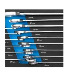 HT7G145 - Set 15 chei combinate, Hogert, din otel , pentru desurubare si insurubare Hogert Technik - Chei si truse chei