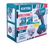 Cheie impact EXTOL 8791814, 500Nm, brushless, cuplu reglabil,