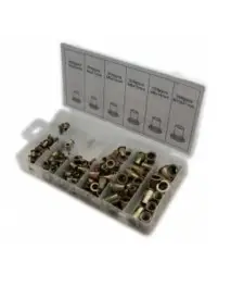 Trusa de 150 piulite nituibile, Hogert, din otel