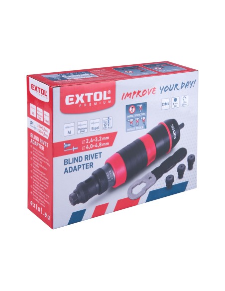 Adaptor nituri pentru bormasina, EXTOL PREMIUM, 8813752, CrMo, 2,4-4,8 mm