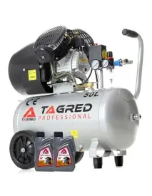 Compresor de aer 50l Tagred TA360 – 530 L/min, 4.7CP, 2 pistoane, 8 bar, profesional