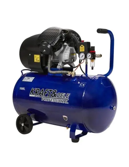 Compresor aer cu ulei, Kraft&Dele, KD4065, 100L, 3 kW, 530 L/min, 1-8 bar