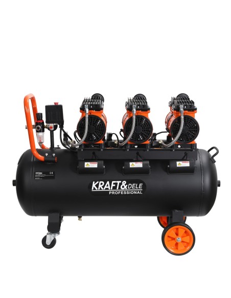 Compresor fara ulei, Kraft&Dele, KD1394, 100L, 3x1500W 3 Compresor fara ulei, Kraft&Dele, KD1394, 100L, 3x1500W 3