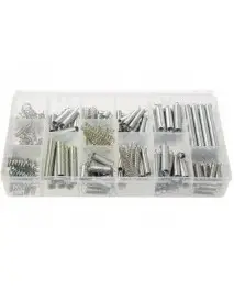 Set 200 arcuri, Hogert, din otel, arcuri de compresie si arcuri de tensiune Hogert Technik - Consumabile auto