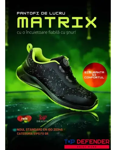 Pantofi de lucru Safe Matrix, S1PS FO...