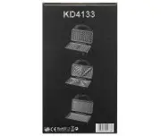 Prajitor electric cu placi interschimbabile 1500W, Kraft&Dele, KD4133
