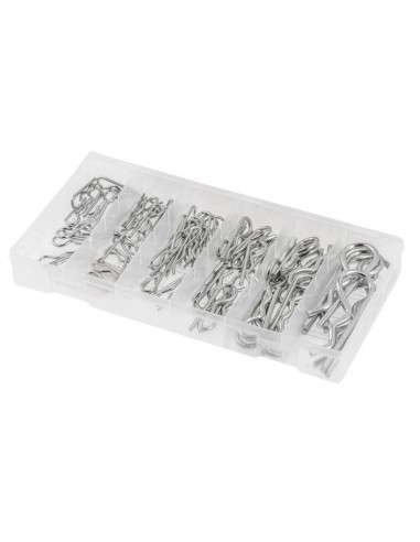 Set 150 buc de stifturi drepte, Hogert, din otel, 6 dimensiuni Hogert Technik - Seturi si accesorii pentru gaurit, insurubat si 