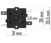 IntERRUPTOR PENTRU INCALZITOR, Powermat, PM-NAG-6EN-PK
