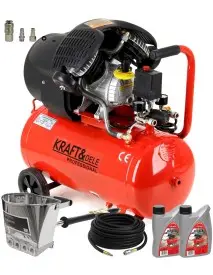 Set Compresor aer 50l KD1484 + Masina de tencuit + Furtun 20m + Conectori