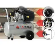 Compresor de aer 50l, Tagred TA360 – 530 L/min, 4.7CP, 2 pistoane, 10 bar, profesional