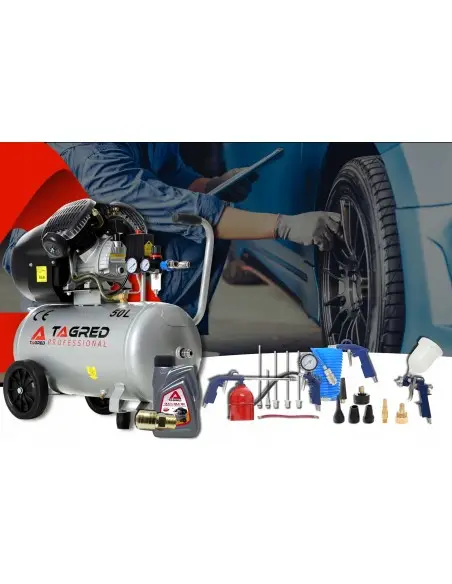 Compresor de aer 50l, Tagred TA360 – 530 L/min, 4.7CP, 2 pistoane, 10 bar, profesional Compresor de aer 50l, Tagred TA360 – 530 L/min, 4.7CP, 2 pistoane, 10 bar, profesional