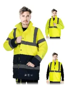 Jachetă reflectorizanta de protecție 4 în 1, barbati, Oxford 300D, EN20471