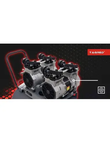 Compresor fara ulei de 50L, cu doua... Compresor fara ulei de 50L, cu doua...