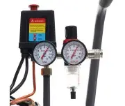 Compresor fara ulei de 50L, cu doua pistoane, 10 BAR, Tagred, TA3384