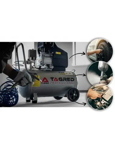 Compresor aer 50l, Tagred, 1.8 kW,...