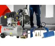 Compresor de aer cu ulei, Tagred TA300N, 24L, 3.4CP, Set 6 elemente
