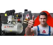 Compresor de aer cu ulei, Tagred TA300N, 24L, 3.4CP, Set 6 elemente