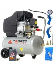 Compresor de aer cu ulei, Tagred TA300N, 24L, 3.4CP, Set 6 elemente