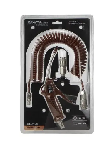 Pistol de suflare cu furtun, Kraft&dele, cu racord in T, KD2120