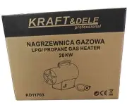 Tun de caldura Kraft&Dele 20kW GPL cu prelungitor 20m inclus