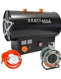 Incalzitor industrial, 25kW, gaz GPL +termostat, prelungitor tambur de 25m, 3X2.5mm