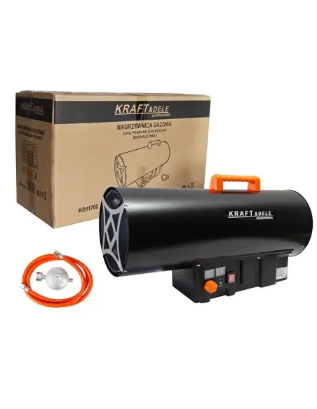 Tun de caldura Kraft&Dele KD11702, 60kW GPL termostat digital