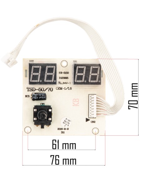 Placa electronica pentru incalzitor, Powermat, PM-NAG-30SKN-PCB