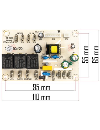 Placa electronica pentru incalzitor, Powermat, PM-NAG-30SKN-PCB