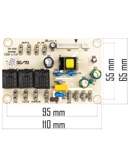 Placa electronica pentru incalzitor, Powermat, PM-NAG-30SKN-PCB