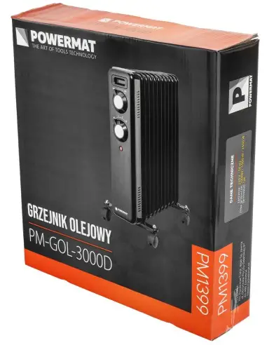 Radiator cu ulei, Powermat, PM1399