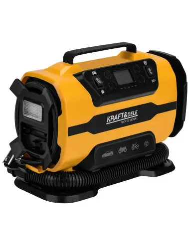 Compresor auto Kraft&Dele KD3441, 12V/230V, 150 PSI, lanterna LED, 140W