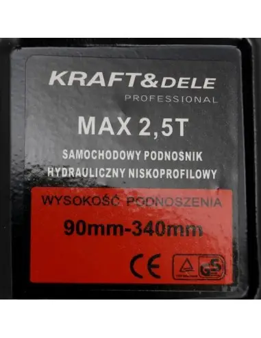 Cric hidraulic, Kraft&Dele KD1362, tip crocodil, 2 T, 90-340mm