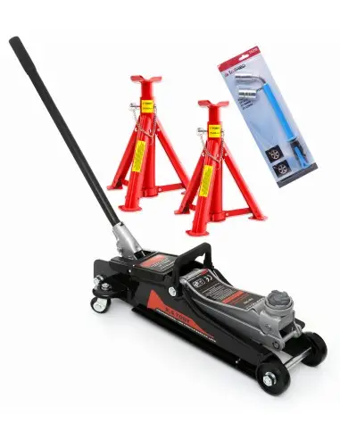 Pachet Cric Hidraulic 2.5T + Cheie Telescopica tip L, Set capre auto 3T, Kraft&Dele KD1362, Tagred TA219, V80091