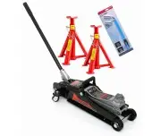 Pachet Cric Hidraulic 2.5T + Cheie Telescopica tip L, Set capre auto 3T, Kraft&Dele KD1362, Tagred TA219, V80091