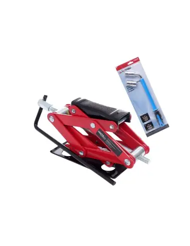 Pachet Cric auto tip foarfeca, 2 T, Cheie telescopica, Kraft&Dele D354, Tagred A219