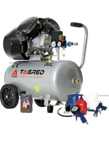 Compresor de aer cu ulei 50L cu Set accesorii 8 în 1, 9 bar, TA360 + KD413