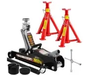 Kit Cric hidraulic 2.5T + Suporti auto 3T + Cheie telescopica, Verke V80091+TA1073