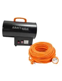 Set pentru incalzire tun de caldura pe gaz 20kw si prelungitor 30M, d11703+v70102