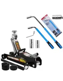 Kit cric hidraulic tip crocodil 2.5 tone,359mm si cheie telescopica, V80102+ta129