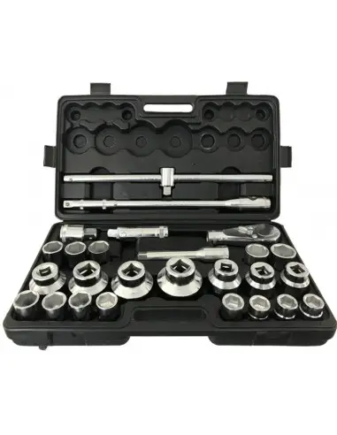Set de chei tubulare 26 de elemente, Verke, 3/4"-1", V39080 Set de chei tubulare 26 de elemente, Verke, 3/4"-1", V39080