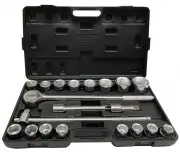 Set de chei tubulare 21 piese 3/4" 6-colturi light duty, VERKE, V39075
