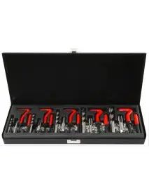Set de reparatie a filetelor 131 piese, VERKE, M5-M12, HSS, V86230