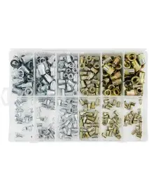 Set de nituri filetate mix m3-m10 300 buc, VERKE, V06703.
